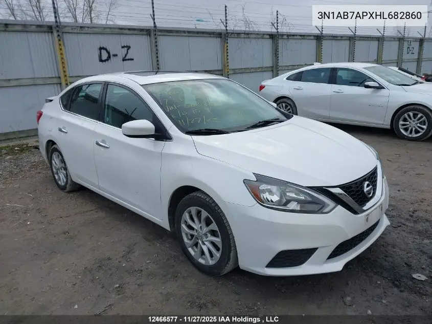 3N1AB7APXHL682860 2017 Nissan Sentra 1.8 S/1.8 Sl/1.8 Sv