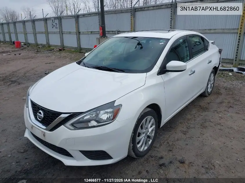 3N1AB7APXHL682860 2017 Nissan Sentra 1.8 S/1.8 Sl/1.8 Sv