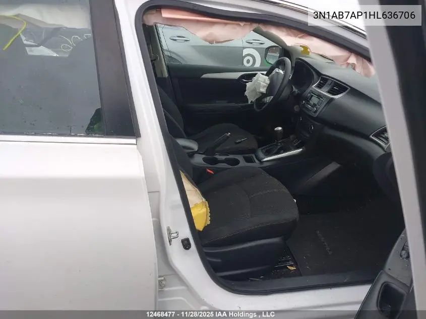 3N1AB7AP1HL636706 2017 Nissan Sentra 1.8 S/1.8 Sl/1.8 Sv