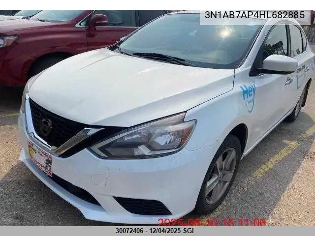 3N1AB7AP4HL682885 2017 Nissan Sentra S/Sv/Sr/Sl