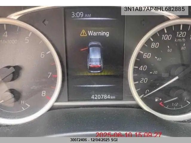 3N1AB7AP4HL682885 2017 Nissan Sentra S/Sv/Sr/Sl