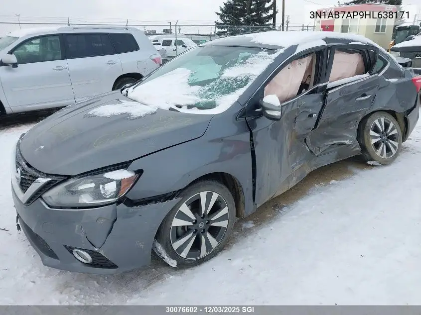 3N1AB7AP9HL638171 2017 Nissan Sentra S/Sv/Sr/Sl