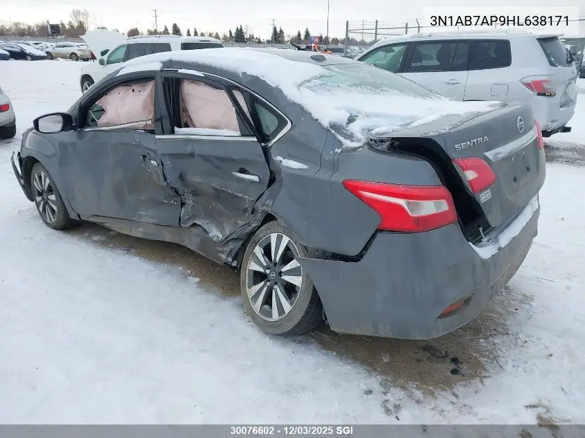 3N1AB7AP9HL638171 2017 Nissan Sentra S/Sv/Sr/Sl