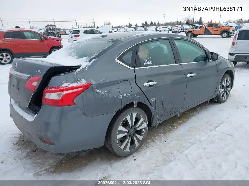 3N1AB7AP9HL638171 2017 Nissan Sentra S/Sv/Sr/Sl
