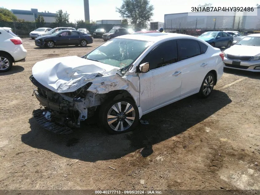 2017 Nissan Sentra Sl VIN: 3N1AB7AP4HY392486 Lot: 40277713