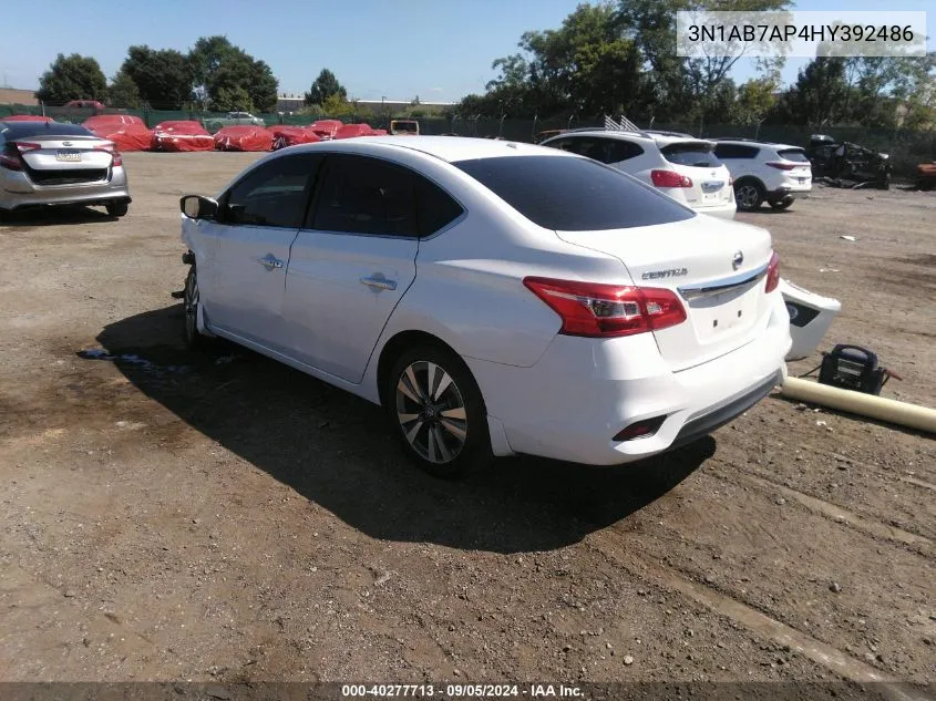 3N1AB7AP4HY392486 2017 Nissan Sentra Sl