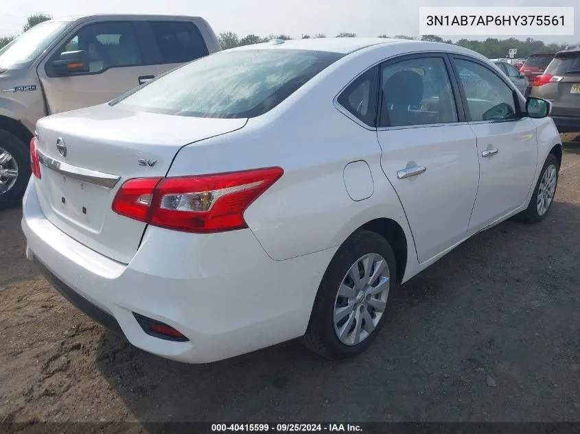 3N1AB7AP6HY375561 2017 Nissan Sentra Sv