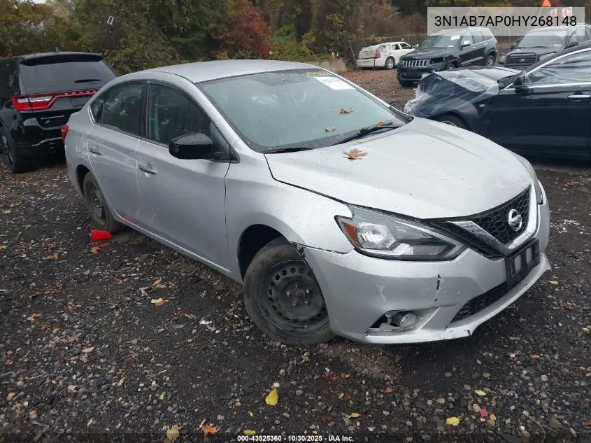 3N1AB7AP0HY268148 2017 Nissan Sentra Sv