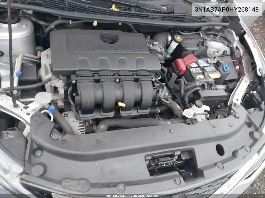 3N1AB7AP0HY268148 2017 Nissan Sentra Sv