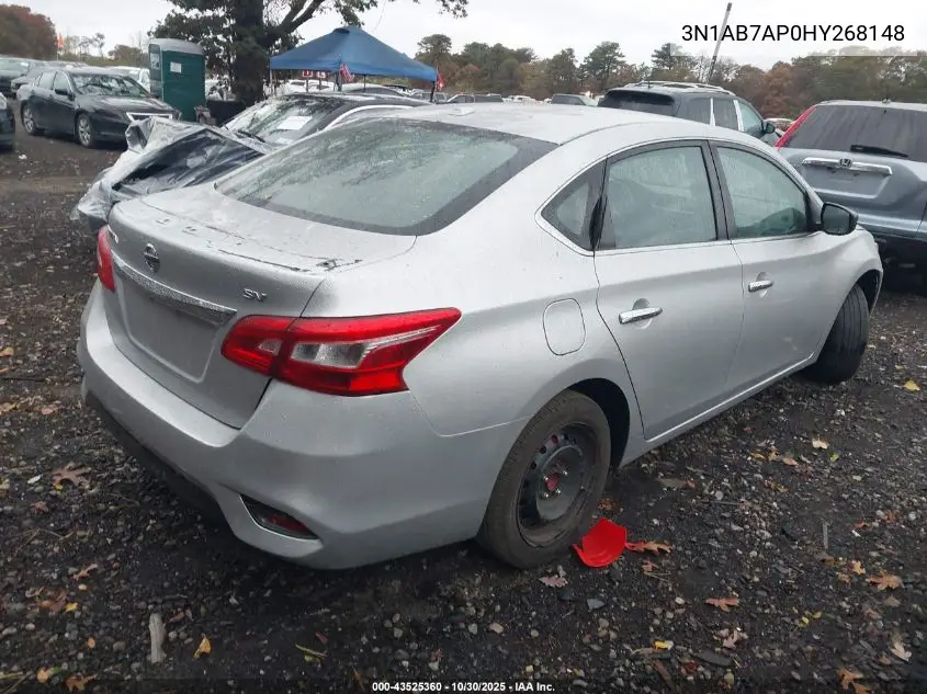3N1AB7AP0HY268148 2017 Nissan Sentra Sv