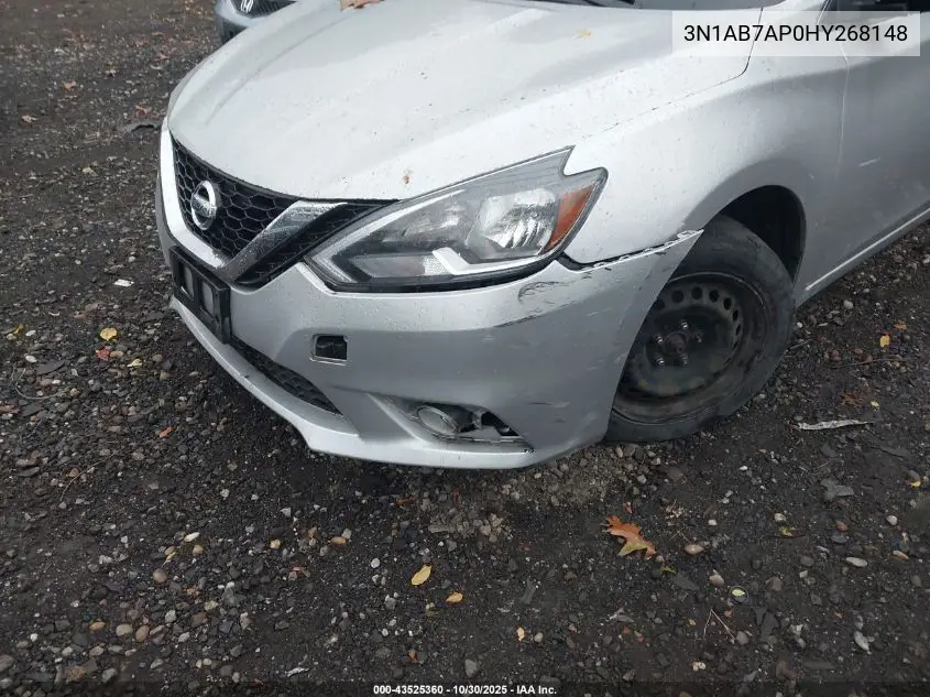 3N1AB7AP0HY268148 2017 Nissan Sentra Sv