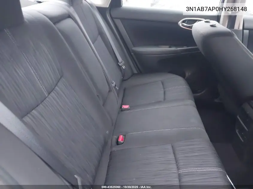 3N1AB7AP0HY268148 2017 Nissan Sentra Sv