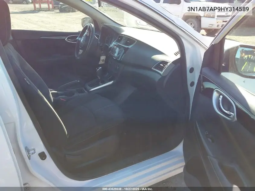 3N1AB7AP9HY314589 2017 Nissan Sentra Sv