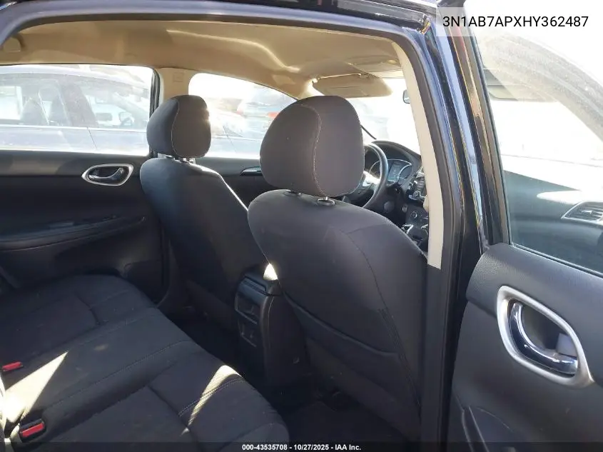 3N1AB7APXHY362487 2017 Nissan Sentra Sv
