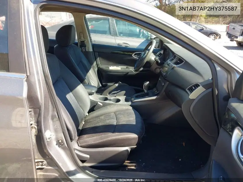 3N1AB7AP2HY375587 2017 Nissan Sentra Sv