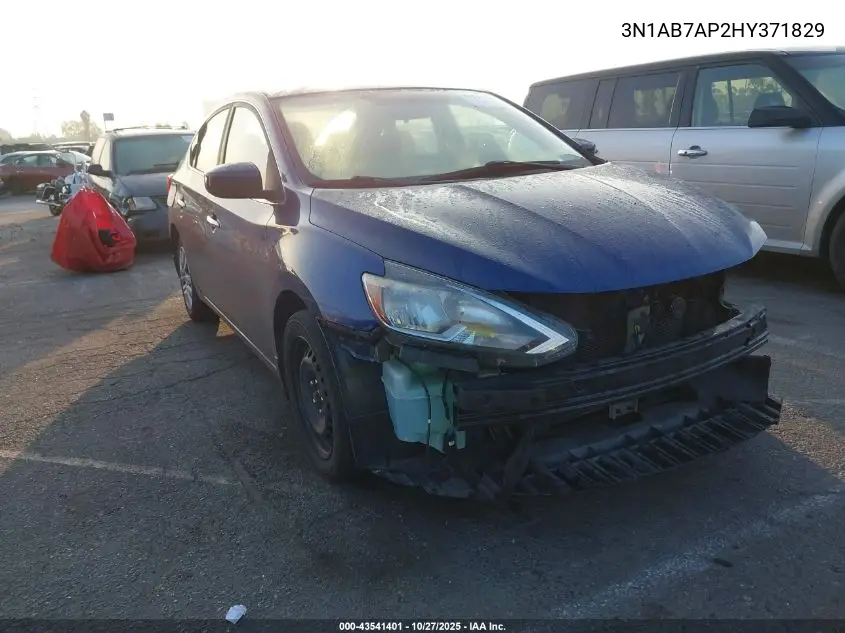 3N1AB7AP2HY371829 2017 Nissan Sentra S