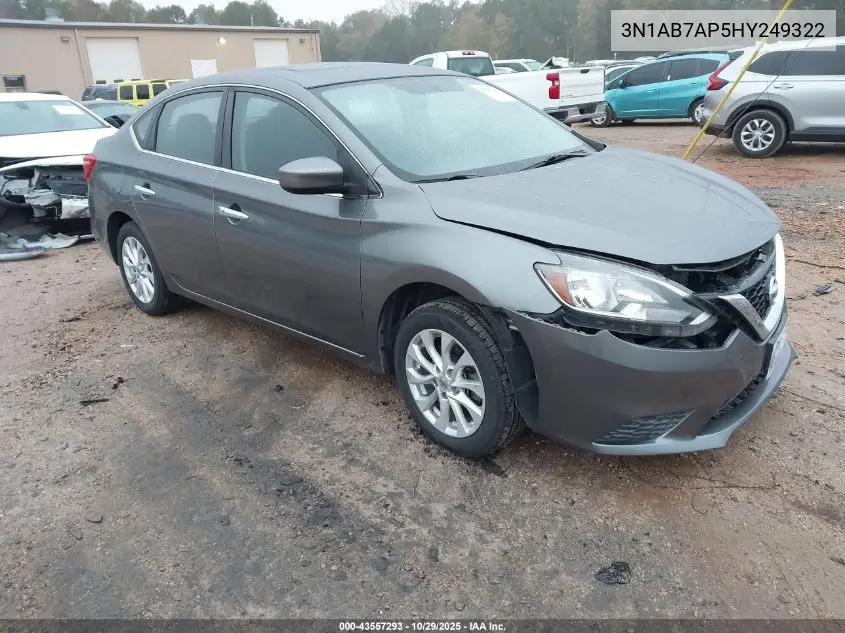 3N1AB7AP5HY249322 2017 Nissan Sentra Sv
