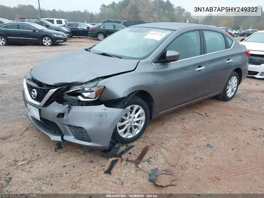 3N1AB7AP5HY249322 2017 Nissan Sentra Sv