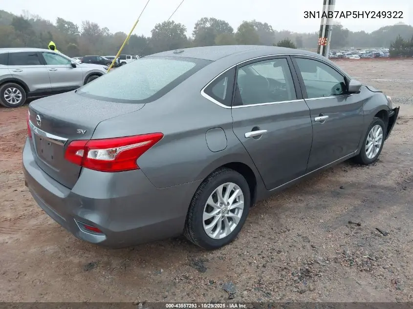 3N1AB7AP5HY249322 2017 Nissan Sentra Sv