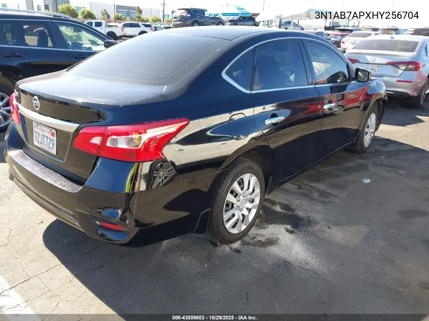 3N1AB7APXHY256704 2017 Nissan Sentra S