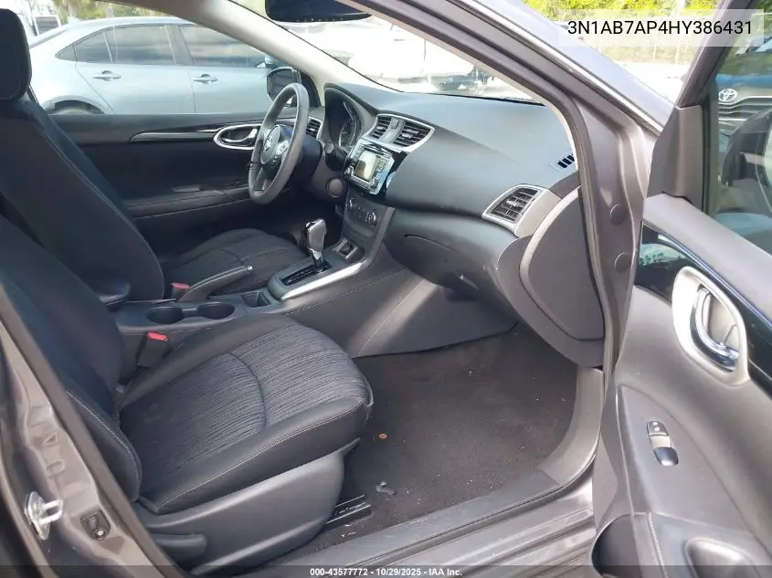 3N1AB7AP4HY386431 2017 Nissan Sentra Sv