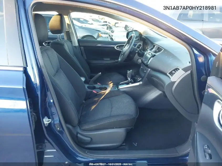 3N1AB7AP0HY218981 2017 Nissan Sentra Sr