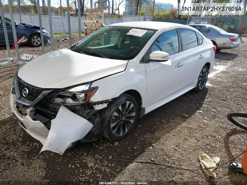 3N1AB7AP2HY378084 2017 Nissan Sentra Sr