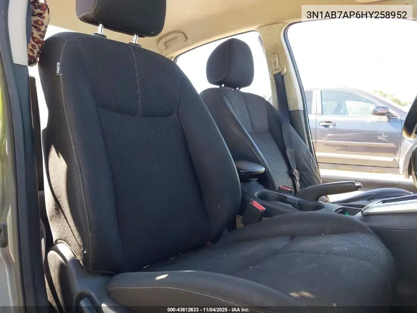 3N1AB7AP6HY258952 2017 Nissan Sentra S
