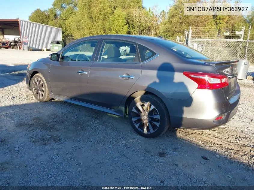 3N1CB7AP5HY363927 2017 Nissan Sentra Sr Turbo
