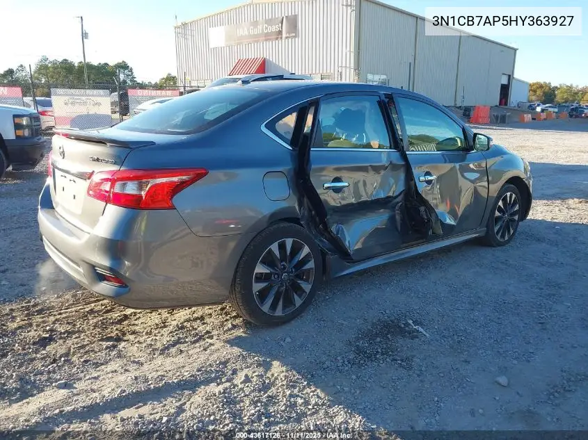 3N1CB7AP5HY363927 2017 Nissan Sentra Sr Turbo