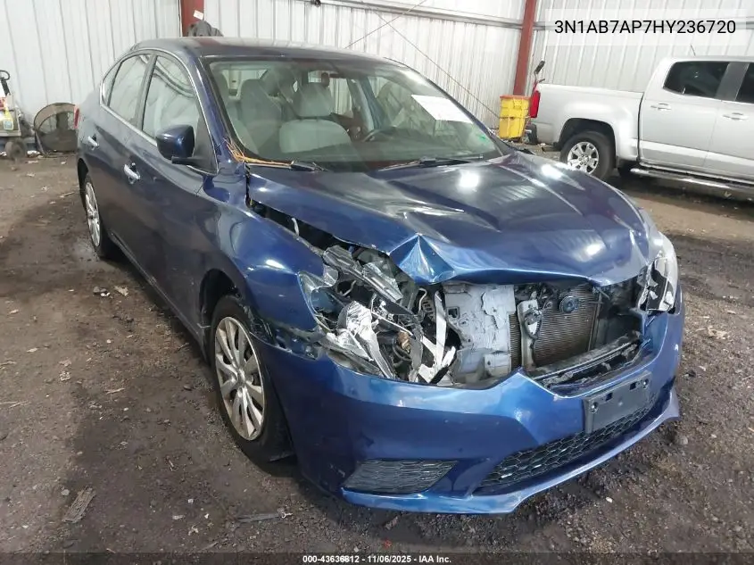3N1AB7AP7HY236720 2017 Nissan Sentra S