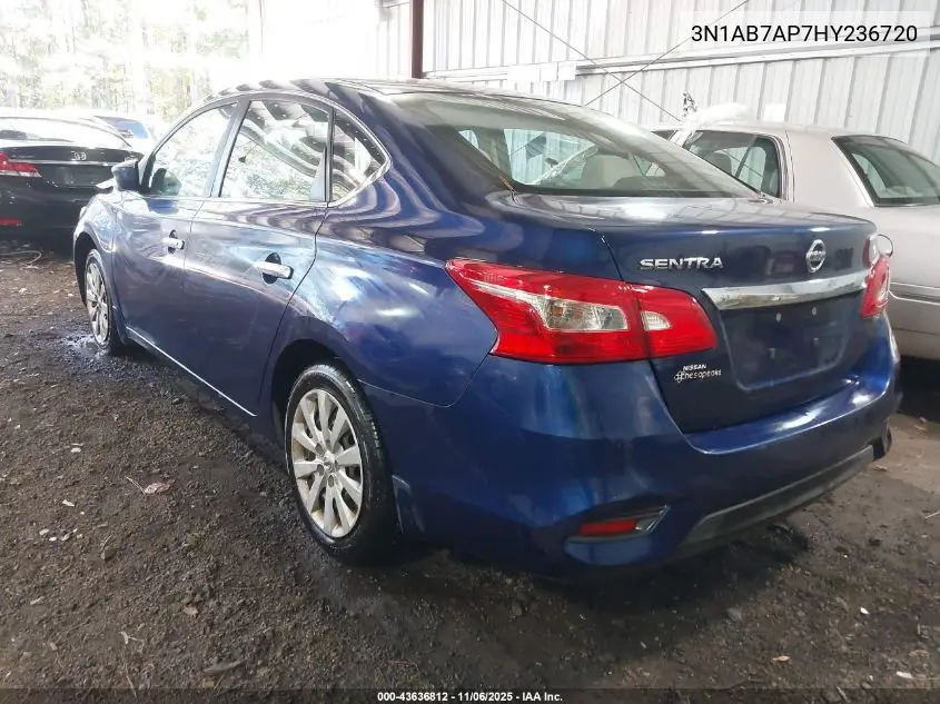 3N1AB7AP7HY236720 2017 Nissan Sentra S