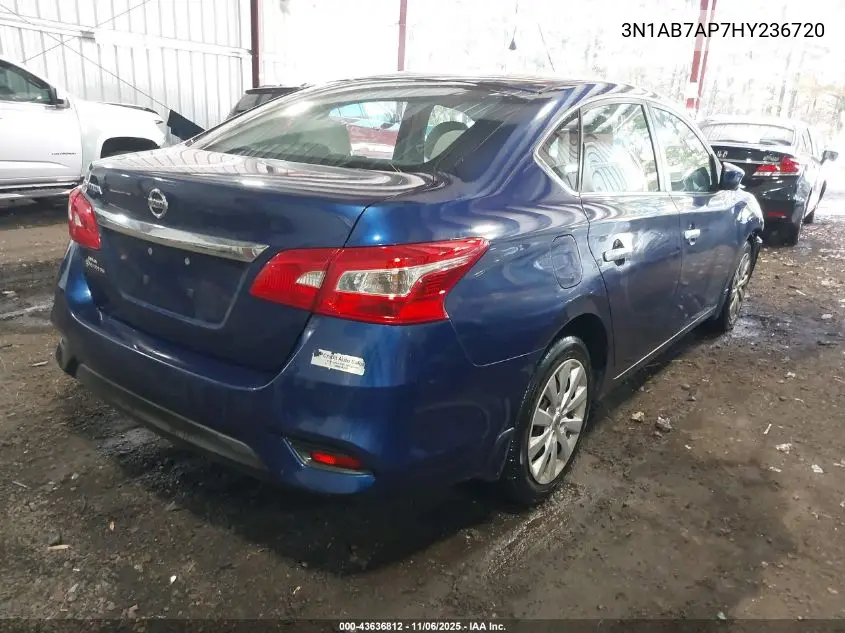 3N1AB7AP7HY236720 2017 Nissan Sentra S