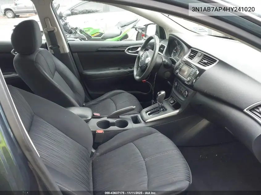 3N1AB7AP4HY241020 2017 Nissan Sentra Sv
