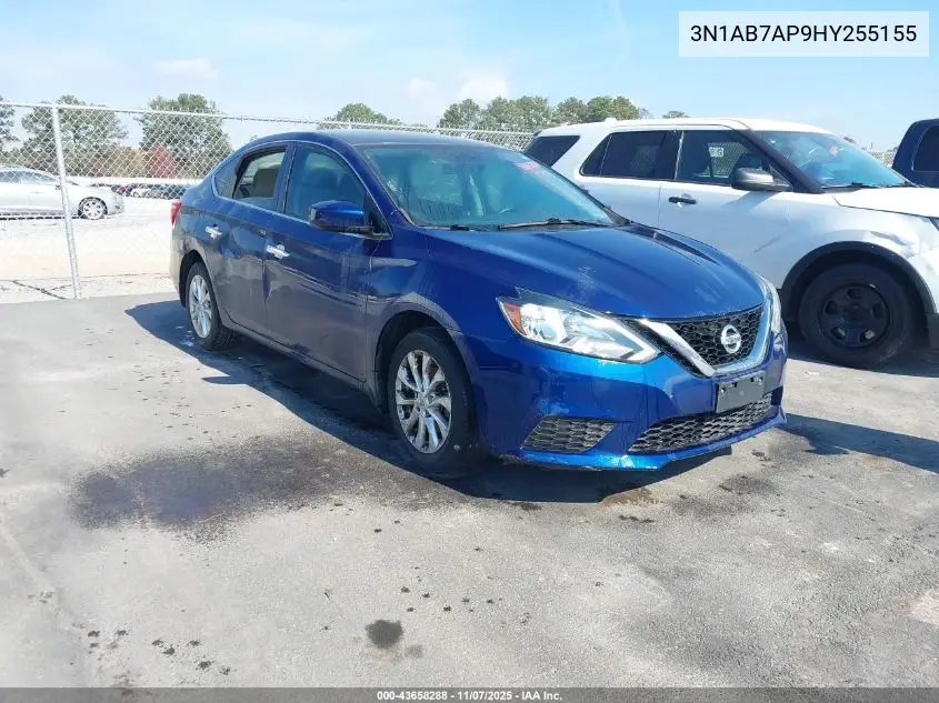 3N1AB7AP9HY255155 2017 Nissan Sentra S