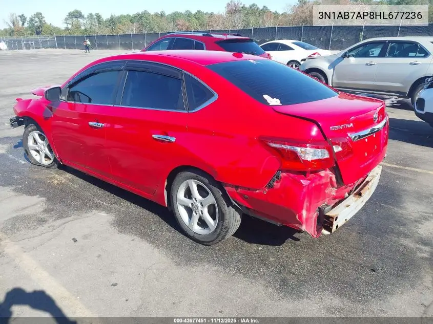 3N1AB7AP8HL677236 2017 Nissan Sentra Sv
