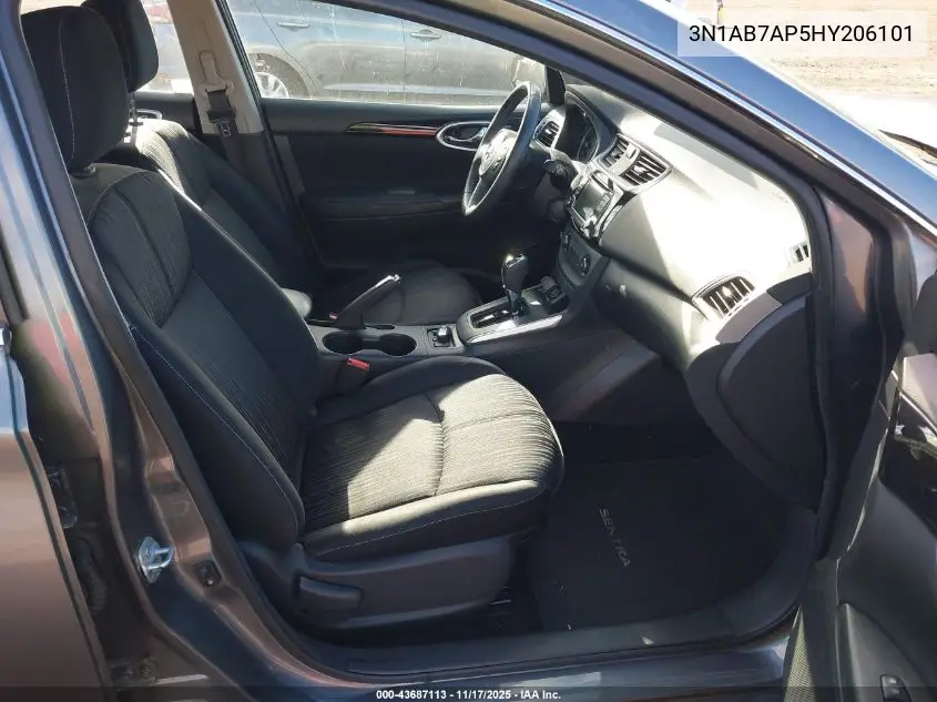 3N1AB7AP5HY206101 2017 Nissan Sentra Sv
