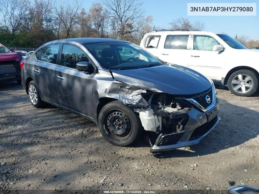 3N1AB7AP3HY279080 2017 Nissan Sentra S