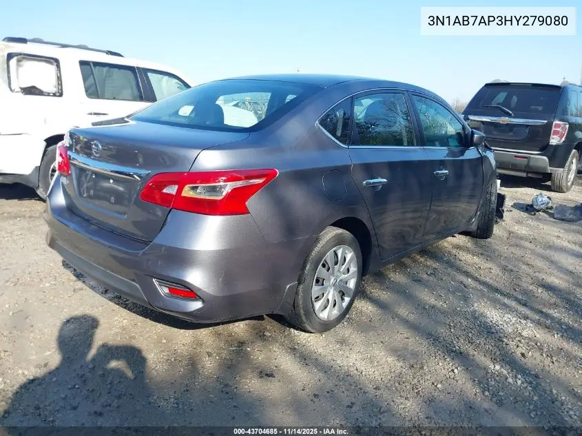 3N1AB7AP3HY279080 2017 Nissan Sentra S