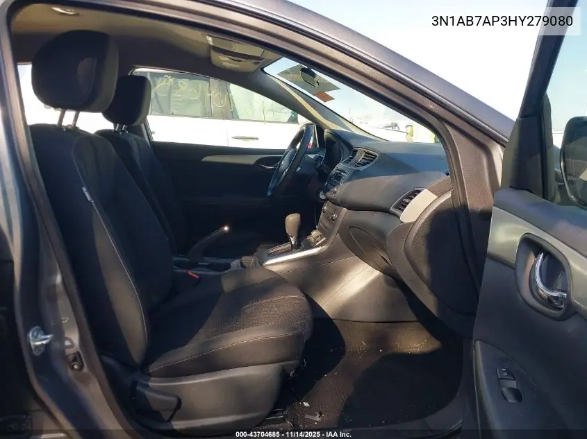 3N1AB7AP3HY279080 2017 Nissan Sentra S
