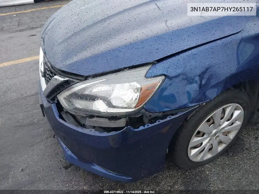 3N1AB7AP7HY265117 2017 Nissan Sentra S