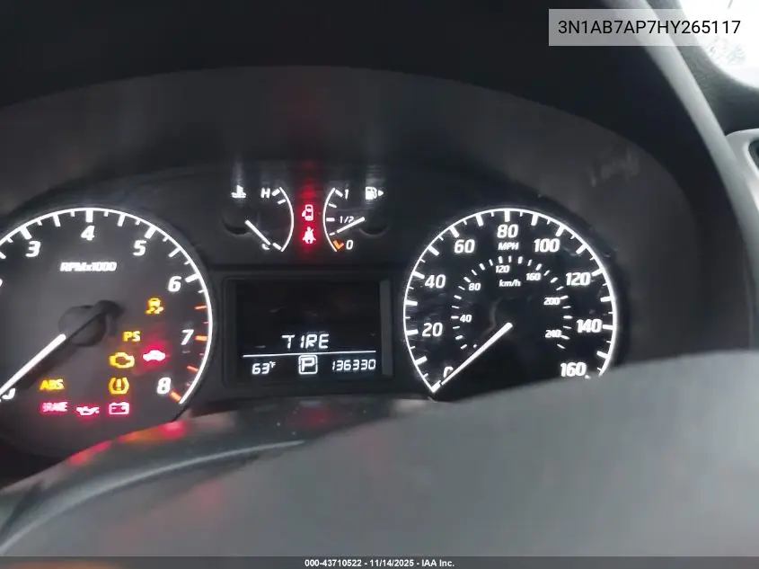 3N1AB7AP7HY265117 2017 Nissan Sentra S