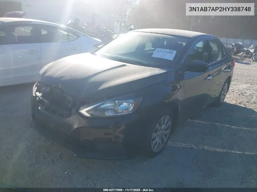 3N1AB7AP2HY338748 2017 Nissan Sentra S
