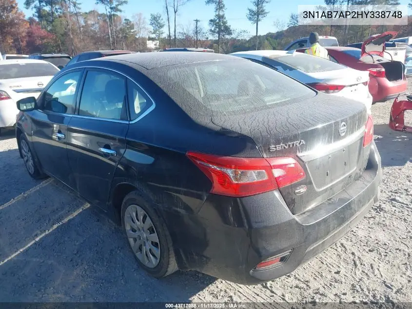 3N1AB7AP2HY338748 2017 Nissan Sentra S