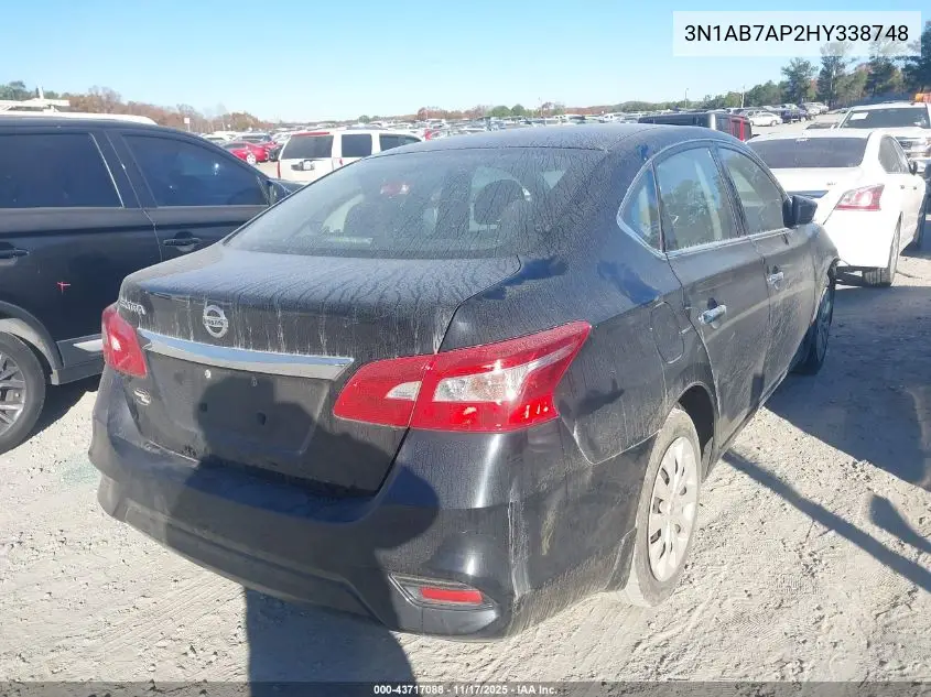 3N1AB7AP2HY338748 2017 Nissan Sentra S