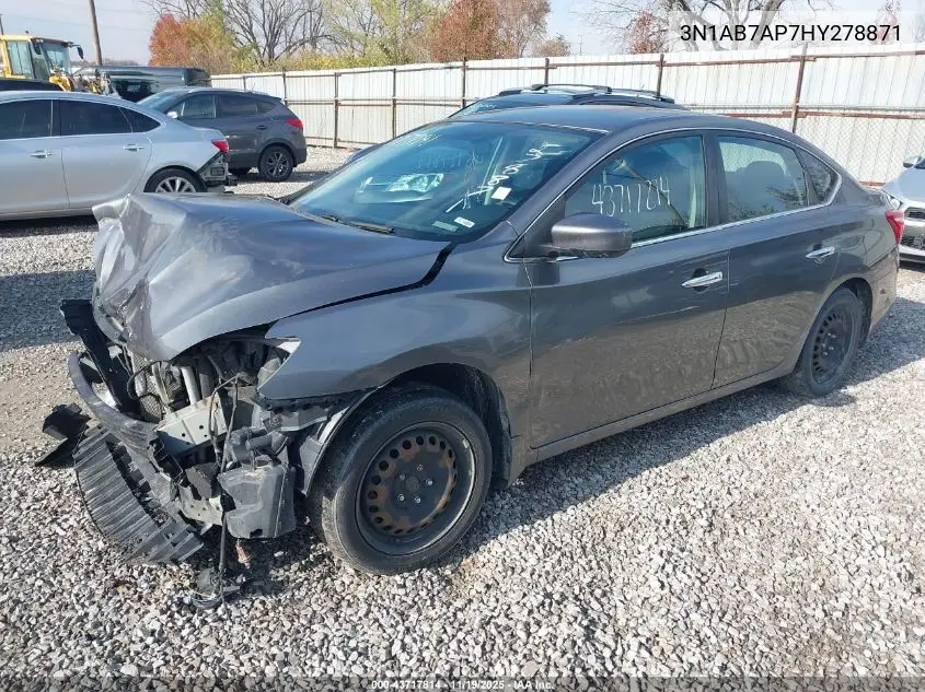 3N1AB7AP7HY278871 2017 Nissan Sentra Sv