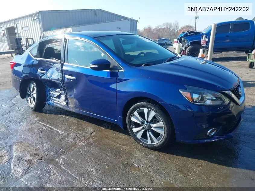 3N1AB7AP4HY242202 2017 Nissan Sentra Sl