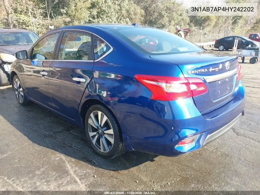 3N1AB7AP4HY242202 2017 Nissan Sentra Sl