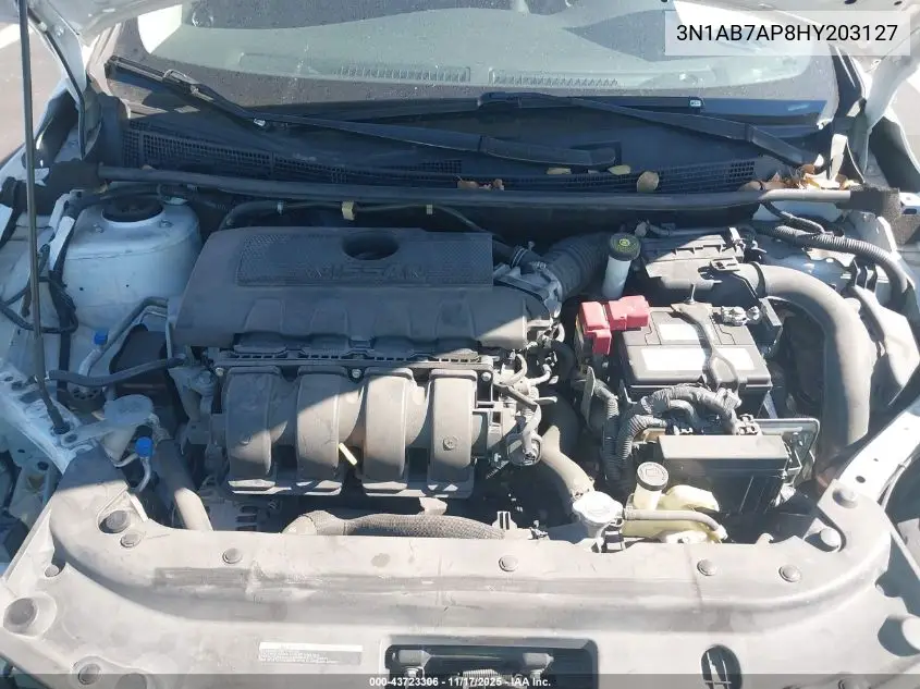3N1AB7AP8HY203127 2017 Nissan Sentra Sv
