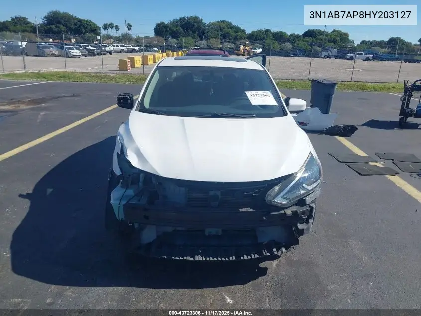 3N1AB7AP8HY203127 2017 Nissan Sentra Sv